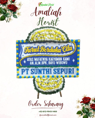 Papan Bunga Duka di Makassar Barat